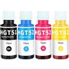 Molabel GT51/GT52 - Bottiglie d'inchiostro compatibili per H-P DeskJet GT 5810, 5820 (set da 4 colori)