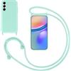 GoodcAcy Custodia Cover per Samsung Galaxy A05s con Cordino,Verde menta | Custodia con Laccio Collana Tracolla Regolabile Sottile Silicone Morbido TPU Bumper Antiurto AntiGraffio Protettiva Case
