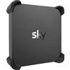 Decoralin Staffa di montaggio a parete compatibile con Sky Stream Puck, supporto Sky Stream in plastica nera, kit di montaggio a parete sicuro a 4 angoli con viti e tasselli, ventilato dietro il