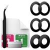 Eonpam Vetro Fotocamera 2 Pezzi per Samsung Galaxy Z Fold4 F936 | Qualità originale lente fotocamera lente posteriore ricambio HD camera glass con kit riparazione.