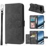 Auslbin Custodia per Google Pixel 11/11 Pro 5G, con 5 scomparti per carte di credito, stile vintage, in pelle PU, colore nero