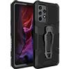 Ysnzaq Custodia for Samsung Galaxy A23 5G with Belt Clip, Ultra Sottile Grado Militare Antiurto Resistente Armour con Supporto Protettiva Custodia for Samsung Galaxy A23 5G / A23 4G / M23 .DJ Black