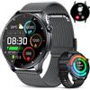 zhizhi Smartwatch Uomo Donna Orologio Fitness: Effettua o Risposta Chiamate 1.43 Orologio Smartwatch Contapassi Cardiofrequenzimetro Sonno 120+ Modalità Sportivo Fitness Tracker IP68 Smart Watch Android iOS