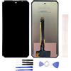 Generic Schermo LCD di visualizzazione per Oukitel WP58 PRO Schermo Touch inVetro assemblato di Ricambio + Strumenti (Nero)