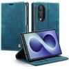 Phernykas Custodia a Libro Portafoglio per Samsung Galaxy Z Fold 8, Cover Flip in Ecopelle con Porta Carte, Chiusura Magnetica e Protezione Anticaduta, Custodia Telefono Libretto per, Blu-verde