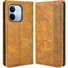 MOJIA Cover per Xiaomi Redmi Note 17 Pro 5G, PU Custodia Antiurto Resistente ai Graffi, Custodia Flip Portafoglio per Telefono con Supporto e Slot per Schede. Marrone