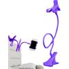Generico Supporto Per Cellulare Da Letto Con Molletta, 50cm Supporto Porta Cellulare Da Collo, Porta Telefono Pigro Ruotabile A 360 Gradi Regolabile Per Scrivanie, Comodini, Pinza Multifunzione A Braccio Lungo
