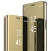 Fciaeytou Custodia a libro per Xiaomi Redmi Note 11 Pro 5G, con specchio e funzione di supporto, custodia trasparente antiurto in policarbonato rigido, ultra sottile, realizzata per Redmi (oro)