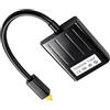 Maoggha Toslink Splitter 2 in 1 out, adattatore per cavo splitter audio ottico, design con nucleo in fibra PMMA e connettori in metallo, compatibilità per TV, DVD, soundbar, configurazione home