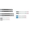 Bosch 10x Set di lame per seghetto alternativo Wood and Metal, 10 pz. | per Legno tenero, Lamiere di acciaio, 124 x 100 mm,