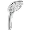 Ideal Standard - Doccia a mano Idealrain Cube, soffione doccia a risparmio idrico con 3 tipi di getto (pioggia, cascata e massaggio) tramite interruttore rotante, cromato