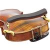 Kun Bravo - Spalliera per violino 4/4, in legno massiccio con raccordi in ottone