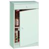 Dmora Mobiletto Basso Multiuso, 1 Anta + 1 cassetto, 46 x 80 x 34 cm