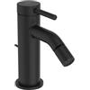 Ideal Standard - Ceraline, Miscelatore monocomando bidet, Rubinetto bidet con cartuccia FirmaFlow, Con asta di comando e piletta, Easyfix, Nero seta