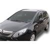 J&J AUTOMOTIVE HEKO Deflettori per Opel Zafira C Tourer 2011-2019, 2 pezzi | 2 deflettori HEKO per Opel Zafira C Tourer, PMMA 3 mm, fumé, canale del finestrino.