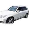 J&J AUTOMOTIVE HEKO Deflettori per Mercedes GLK X204 2008-2015, 2 pezzi | 2 deflettori HEKO per Mercedes GLK X204, PMMA 3 mm, fumé, canale del finestrino.
