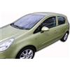 J&J AUTOMOTIVE HEKO Deflettori per Opel Corsa D 5-Porte Berlina 2006-2014 | 2 deflettori HEKO per Opel Corsa D 5-Porte Berlina, PMMA 3 mm, fumé, canale del finestrino.