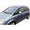 J&J AUTOMOTIVE HEKO Deflettori per Opel Meriva A 2003-2010, 2 pezzi | 2 deflettori HEKO per Opel Meriva A, PMMA 3 mm, fumé, canale del finestrino.