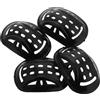 SHINEOFI Mentoniera Protettiva in Silicone Morbido 4 Pezzi per Casco Moto Elettrico, Imbottitura Sottogola Compatibile per Casco Rigido, Accessorio Sicurezza per Motociclisti