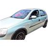 J&J AUTOMOTIVE HEKO Deflettori per Opel Corsa C 5-Porte Berlina 2000-2006 | 2 deflettori HEKO per Opel Corsa C 5-Porte Berlina, PMMA 3 mm, fumé, canale del finestrino.