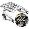 Dasen Stealth Luggage Rack Detachable Compatible with Harley Touring Road King Electra Glide Road Glide Street Glide 2009-2024 Chrome