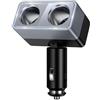 HOCO MULTI-PRESA Z65 CARICABATTERIE 12V - 24V ACCENDISIGARI FINO 240W BLACK PER SMARTPHONE TABLET