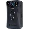 Transcend Bodycam da 128 GB 1440P QHD con sensore STARVIS 2, IP68 resistente alle intemperie, con stabilizzazione, visione notturna per forze dell'ordine e consegne - TS128GDPB40A
