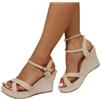 LYXYGMV Sandali con plateau e zeppa impermeabili, suola spessa, scarpe da donna di grandi dimensioni Per Il Lavoro, I Viaggi