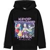 KPop Demon Hunters Get Trend KPOP Demon Hunters Ufficiale Felpa con Cappuccio Bambina e Adolescenti, Felpe Invernali, Huntrix Saja Boys Regalo Ragazza