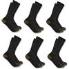 Carhartt Herren Midweight Crew Sock 6 Pack Socken (6er Pack)