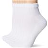 Hanes Ultimate Ankle da donna, bianco, 5-9 (confezione da 6)