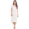 Leo Corsetteria Camicia da Notte Classica 100% Cotone Tela Manica Corta Estiva Marca Linclalor Taglia 46 Colore Rosa 901