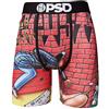 PSD Underwear - Boxer da uomo con fascia larga elasticizzata - rosso - Large