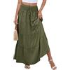 Kfnire Gonna Donna per Le Vacanze in Spiaggia Gonne Lunghe 2 in 1 Gonna Lunga con Elastico in Vita E Gonne Estive Eleganti Adatte per Scene Casual in Riva al Mare Taglie Multiple