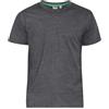 D555 Duke London D555 - Maglietta da uomo con scollo rotondo, taglia 2XL-6XL, colore: bianco, Carbone, 6XL plus