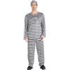 Ciao Carcerato Costume Adulto,(Taglia Unica 52-54), Bianco,Nero, Uomo