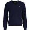 Gant Scollo A V in Cotone Classico Maglione Uomo (Pacco da 1)