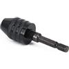 Generic Creative - Mini adattatore per mandrino senza chiave da 0,3-6,5 mm + mandrino esagonale da 6,3 mm per avvitatore a percussione
