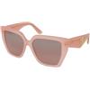 Dolce & Gabbana DG4438 3384/7E | Occhiali da Sole Graduati o Non Graduati | Prova Online | Plastica | Oversize | Rosa, Trasparente | Adrialenti