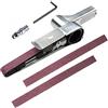 LSLANSOON Mini levigatrice a nastro pneumatica, strumento per smerigliatrice angolare portatile per levigatura in legno e metallo (520 x 20 mm)