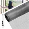 BUZIFU Zanzariera Rete in Fibra di Vetro, Zanzariera a Rete per Finestre 100 * 120cm Ricambio Rete Zanzariera per Finestra Resistente a Raggi UV con 1 Spazzola per la Pulizia 2 in 1 (Grigio)