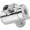 Operitacx Deviatore Doccia a 3 Vie 1/2 in Acciaio Inox per Accessori Doccia | Finitura Argentata, Commutazione tra Diverse Uscite D'Acqua, Controllo del Flusso per Hotel e Negozi