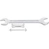Hazet 450N-34X36 Chiave a Forchetta Doppia, Argento, Apertura Chiave 34 X 36, Lunghezza 343.2 mm