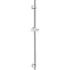 Cornat TECB3442 - Asta da parete Cervia, lunghezza 90 cm, fissaggio a parete variabile, con cursore a pulsante, cromato, asta doccia, supporto per doccia