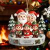 Smile lab Decorazione Natalizia Personalizzata con Nomi - Pallina di Natale Acrilica di Neve, 2-8 Nomi, Addobbo Albero di Natale Personalizzato 2025, Regalo Originale per Famiglia e Amici(Nonno e Nonna)