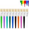 zorvixal 10 Pezzi di 15.5 cm Colorati Pennellis per Dipingerei | Set Pennelli Spugne da Pennelli, per Pittura Acrilica, Pittura ad Olio, Acquerelli, Artisti del Fai Da Te, Principianti