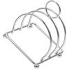 WOONEKY Stainless Steel Bread Rack Multi-functional Home Toast Holder For Slices Books And Recipes Kitchen Accessory Space Saving Display Stand