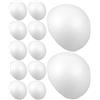 Amosfun Palline di Polistirolo 20 Pezzi Mezza Sfera Bianca 10 CM, Blocchi di Schiuma per Bouquet Sposa, Centrotavola e Progetti Creativi per Decorazioni e Feste