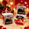 Smile lab Carillon Personalizzato con Foto Music Box Personalizzato con Luce e Canzone Mini Giradischi Vinili Idee Regalo Donna Regalo San Valentino per Lui e Lei Compleanno Anniversario di Coppia