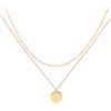 Jenosy Collana Pendente Donna Regalo Delicata a Più File Catena Ipoallergenica Collana da Donna Oro 18K Placcata Gioielli di Moda per Donne Ragazze (Oro)